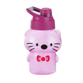 Kitty kids bottle with straw (matte)