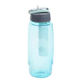 Wavy Sport Bottle with Ice& Straw