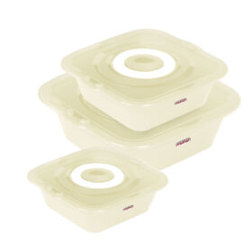 Set bowl with lid - 3size