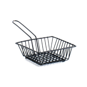 Food serving basket Rectangle Small(Black)