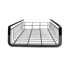 Stainless Steel Shelf Basket (Black) Size1