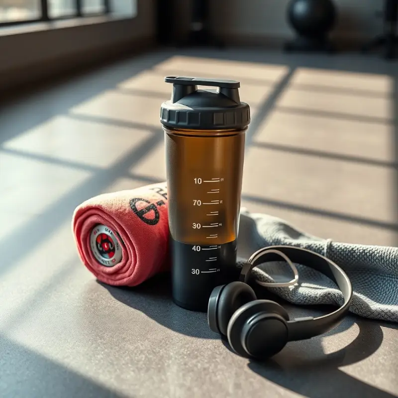 blender bottles in gym